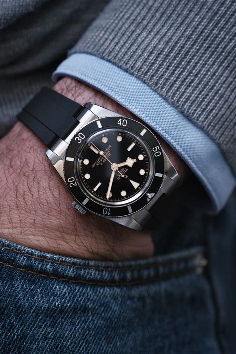 tudor black bay 54 kautschukband|tudor black bay 54.